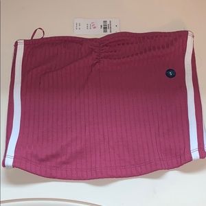 Abercrombie & Fitch strapless crop top